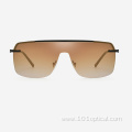 Square Shield Metal Men's Sunglasses